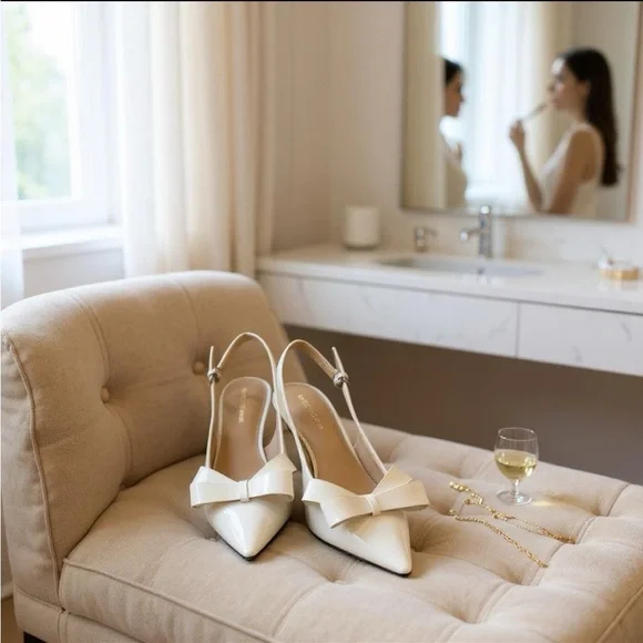 Marc Fisher Allon Slingback Heels - Picture 2 of 7